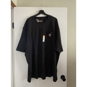 Men's Carhartt Loose Fit Shirt Black 3XL NWT Pocket Short Sleeve